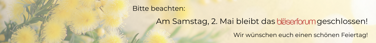Unser Geschäft bleibt am 02.05.2026 geschlossen. Wir wünschen euch einen schönen 1. Mai.
